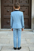 Bild in Galerie-Betrachter laden, Boys Sky Blue 3-Piece Tuxedo Suit