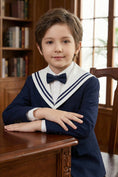 Charger l'image dans la visionneuse de la galerie, Boys Navy Sailor Collar 2-Piece Suit