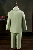 Cargar la imagen en la vista de la galería, Boys Sage Green Double-Breasted 2-Piece Suit