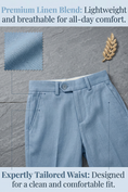 Cargar la imagen en la vista de la galería, Blue Cotton-Linen Blend Single-Breasted 2-Piece Suit