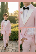Bild in Galerie-Betrachter laden, Pink And White Striped Seersucker 2-Piece Suit