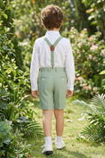Cargar la imagen en la vista de la galería, Light Green Regular Straight Leg Shorts