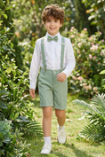 Cargar la imagen en la vista de la galería, Light Green Regular Straight Leg Shorts