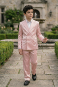Bild in Galerie-Betrachter laden, Light Pink Satin Double-Breasted 2-Piece Suit