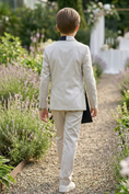 Bild in Galerie-Betrachter laden, Silver And Black Satin Asymmetry 2-Piece Suit