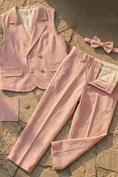 Bild in Galerie-Betrachter laden, Pink Double-Breasted Vest 2-Piece Set