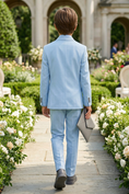 Bild in Galerie-Betrachter laden, Sky Blue Double-Breasted 2-Piece Suit