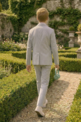 Load image into Gallery viewer, Black and White Pinstripe Seersucker Single-Breasted 2-Piece Suit