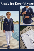 Bild in Galerie-Betrachter laden, Dark Blue Double-Breasted 2-Piece Suit
