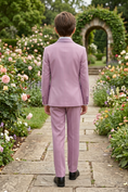 Load image into Gallery viewer, Purple Blended Satin Double-Breasted 2-Piece Suit
