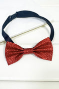 Bild in Galerie-Betrachter laden, Boys Blue Glitter Bow Tie for Weddings & Formal Events