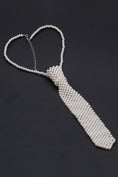 Load image into Gallery viewer, Boys Pearl Beaded Necktie Accessory for Weddings & Formal Events