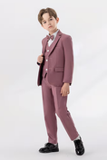 Load image into Gallery viewer, Dusty Rose Purple Single-Breasted 3-Piece Suit