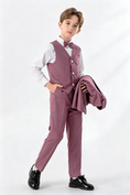 Load image into Gallery viewer, Dusty Rose Purple Single-Breasted 3-Piece Suit