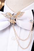 Bild in Galerie-Betrachter laden, Boys Black and White Layered Brooch Bow Tie