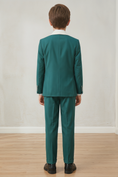 Bild in Galerie-Betrachter laden, Dark Green Color-Blocked 3-Piece Suit