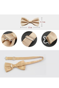 Load image into Gallery viewer, Satin Double Layer Simple and Exquisite Boys' Bow Tie