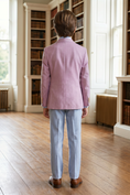 Bild in Galerie-Betrachter laden, Light Pink And Light Blue Cotton Linen 2-Piece Suit