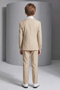 Cargar la imagen en la vista de la galería, Light Khaki and White Double-Breasted 2-Piece Suit