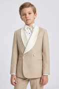 Cargar la imagen en la vista de la galería, Light Khaki and White Double-Breasted 2-Piece Suit