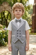 Bild in Galerie-Betrachter laden, Boys Grey Waistcoat & Trousers 2-Piece Suit for Weddings & Formal Occasions