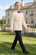 Bild in Galerie-Betrachter laden, Light Apricot Serge Double-Breasted 2‑Piece Suit