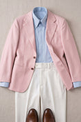 Cargar la imagen en la vista de la galería, Boys Pink Blazer with White Trousers 2-Piece Suit