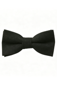 Load image into Gallery viewer, Neutral Black White Grey Boys Double-Layer Cotton Linen Bow Tie