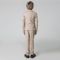 Load image into Gallery viewer, Khaki Plaid Elegant Formal 5 Piece Boys Suits