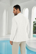 Load image into Gallery viewer, Seersucker Striped Men's Summer Blazer