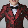 Load image into Gallery viewer, Unique Design Slim Fit Modern 5 Piece Boys Suits
