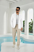 Load image into Gallery viewer, Seersucker Striped Men's Summer Blazer
