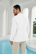 Load image into Gallery viewer, Seersucker Striped Men's Summer Blazer