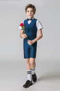 Load image into Gallery viewer, Blue Outfit Summer 4 Piece Kids Boys Suit