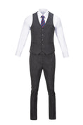 Load image into Gallery viewer, Plaid Men's 3 Piece Slim Fit Suits (MORE COLORS+)