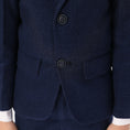 Charger l'image dans la visionneuse de la galerie, Navy Woolen Elegant 5 Piece Boys Suits