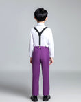 Load image into Gallery viewer, Purple Kid Boys Classic 5 Piece Boys Suits