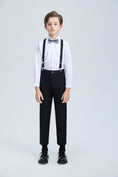 Load image into Gallery viewer, Black Formal Tuxedo 5 Piece Boys Suits
