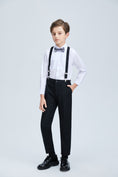 Load image into Gallery viewer, Black Formal Tuxedo 5 Piece Boys Suits