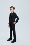 Load image into Gallery viewer, Black Formal Tuxedo 5 Piece Boys Suits