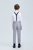 Cargar la imagen en la vista de la galería, Light Grey Formal Classic Suits Set 5 Piece Boys Suits