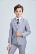 Cargar la imagen en la vista de la galería, Light Grey Formal Classic Suits Set 5 Piece Boys Suits