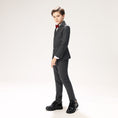 Charger l'image dans la visionneuse de la galerie, Grey Woolen Elegant 5 Piece Boys Suits