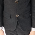 Charger l'image dans la visionneuse de la galerie, Grey Woolen Elegant 5 Piece Boys Suits