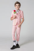 Load image into Gallery viewer, Pink Slim Fit Formal Party Wedding 4 Piece Suit