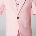 Load image into Gallery viewer, Pink Slim Fit Formal Party Wedding 4 Piece Suit