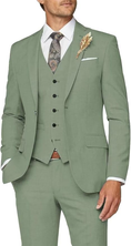 Load image into Gallery viewer, Formal Business Wedding Groom Prom Party 3 Piece Mens Suit