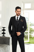 Load image into Gallery viewer, Mens Suit Slim Fit 3 Piece Suit Men Formal Tuxedo Set