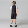 Load image into Gallery viewer, Black Red Outfit Formal Summer 4 Piece Kids Boys Suit