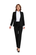 Load image into Gallery viewer, Black Women's 2 Piece Office Work Suit Set